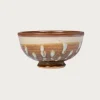 Hamadagama x fennica Ceramic Bowl - Olive/White Lines