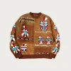 Hand Knit STD Cowichan Crew Sweater - Gold