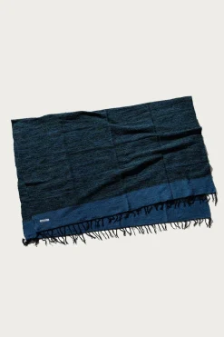 Handloomed Recycled Yarn Rug - Blue