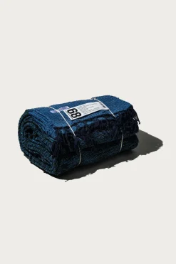 Handloomed Recycled Yarn Rug - Blue