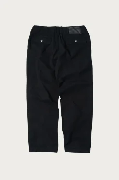 Heavy Canvas Destroyed Double Knee Pants - Black