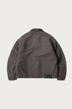 Heavy Canvas Destroyed Work Jacket - Mud