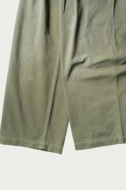 Herringbone FATIGUE Baggy Pants - Khaki