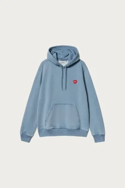 Hooded Ingo Sweat - Light Blue Garment Dyed