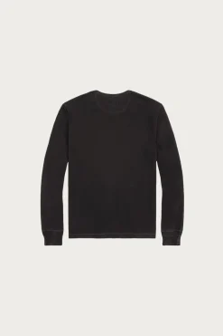 Indigo Jersey Henley Shirt - Sulfur Black