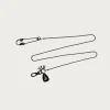 Lacquered Brass ANCHOR Snood Chain - Black