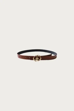 Leather DD Buckle Belt - Brown