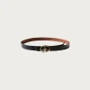 Leather DD Buckle Belt - Black