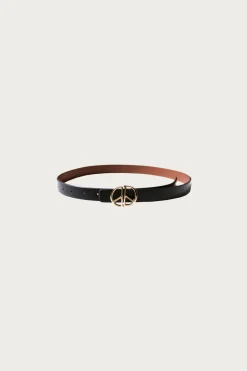 Leather DD Buckle Belt - Black
