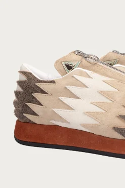 Leather NAVAJO Spallow Sneaker - Beige