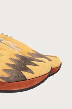 Leather NAVAJO Spallow Sneaker - Mustard