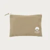 Logo Flat Pouch A5 - Beige