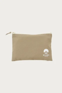 Logo Flat Pouch A5 - Beige