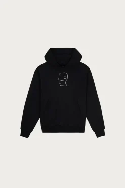 Logo Head Hoodie - Black