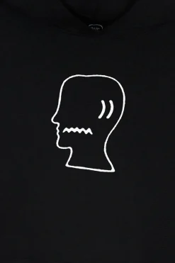 Logo Head Hoodie - Black