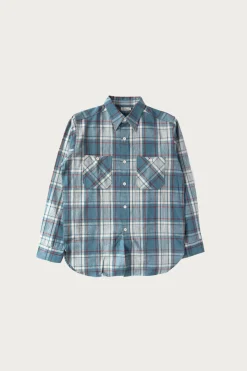 Longsleeve Large Check Workshirt - Sax