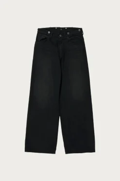 Lot. 209 Buckle-Backed Trousers - Damaged Sumi Dyed Black