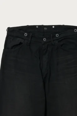 Lot. 209 Buckle-Backed Trousers - Damaged Sumi Dyed Black