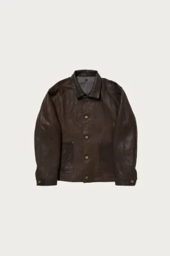 Lot. 804 Leather Jacket c. 1930s - Mud Dyed Brown