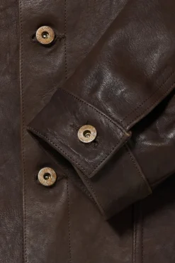 Lot. 804 Leather Jacket c. 1930s - Mud Dyed Brown