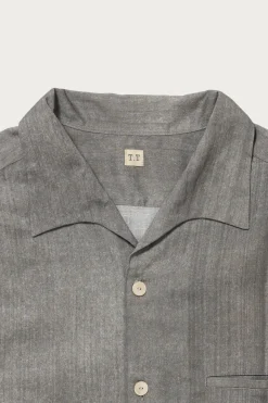 Lot. 108 50S Italian Collar Shirt - Hand Drawn Sumi