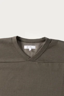 L/S Football T-Shirt - Grey Olive