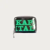 Mirror Leather THUMBS-UP Mini Wallet - Green