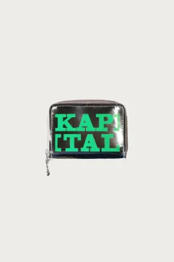 Mirror Leather THUMBS-UP Mini Wallet - Green