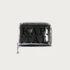 Mirror Leather THUMBS-UP Mini Wallet - Black