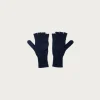 Mitten - Navy Merino Wool