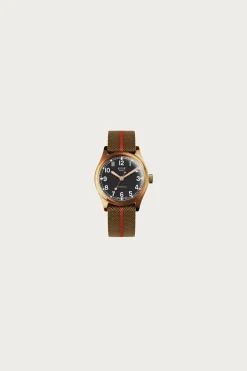 Old Smith 90-0002 - Black Dial/Bronze Case/Nylon Strap