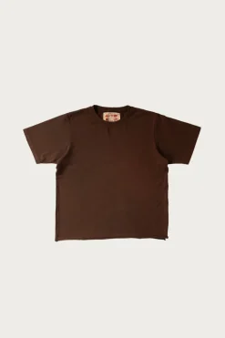 On The Farm Raw Hem Tee - Cocoa