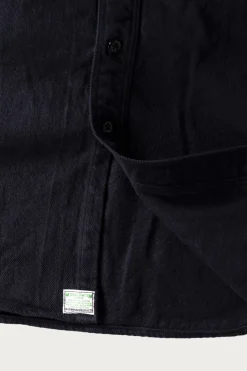 Organic Cotton Relax Fit Flannel Shirt - Navy