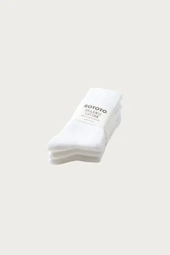 Organic Daily 3-Pack Ribbed Crew - White