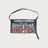 13oz Denim Damaged Short AD Apron (GUIDING LIGHT) - Indigo