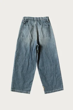 14oz Denim FATIGUE Baggy Pants (RUSHFIELD Remake) - Indigo