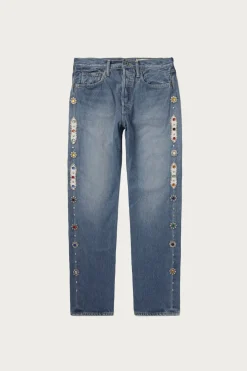 14oz Denim 5p MONKEY CISCO (STUDS) - Indigo