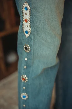 14oz Denim 5p MONKEY CISCO (STUDS) - Indigo