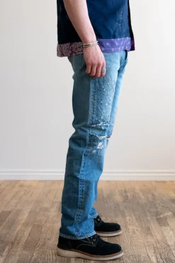14oz Denim 5P MONKEY CISCO (3YearsFade) - Indigo