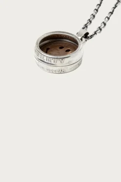 Penny Smile 25¢ Tambourine Pendant Necklace