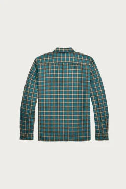 Plaid Twill Workshirt - Teal/Multi