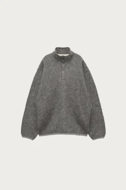 Pullover Mohair Sweater - Heather Grey