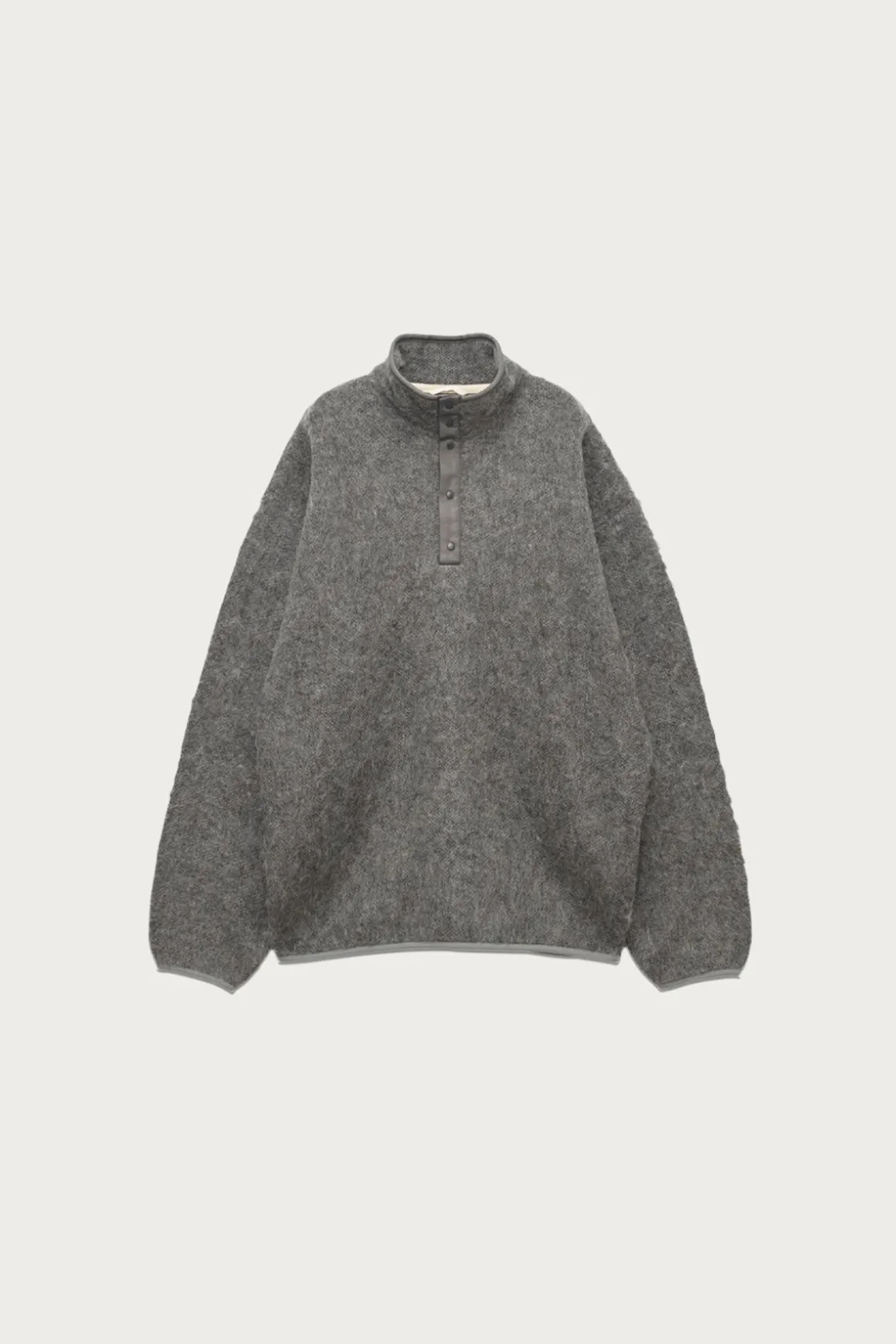 Pullover Mohair Sweater - Heather Grey