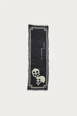 Rayon WABI SABI RAINSKULL Stole - Black