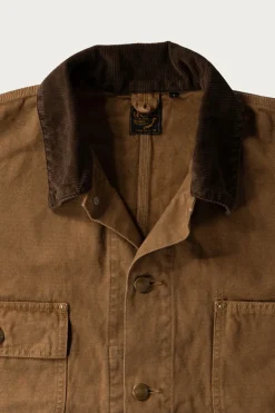 Relax Fit Oxford Coverall - Brown