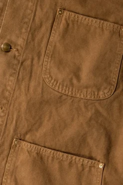 Relax Fit Oxford Coverall - Brown