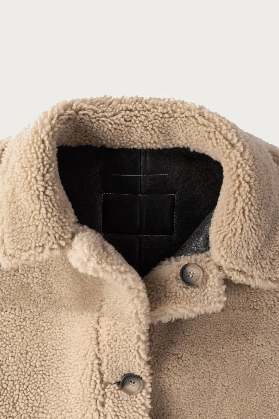 Reversbile Leather/Shearling Jacket - Black/Brown