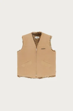 Reversible Gilet - Tan/Brown