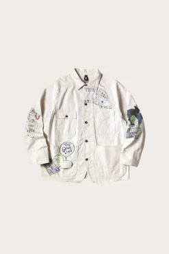 Rough-Face Twill CACTUS BEER JKT (Memorial Paint Model) - Natural