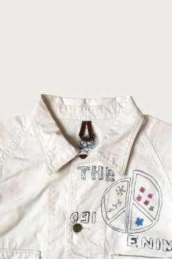 Rough-Face Twill CACTUS BEER JKT (Memorial Paint Model) - Natural